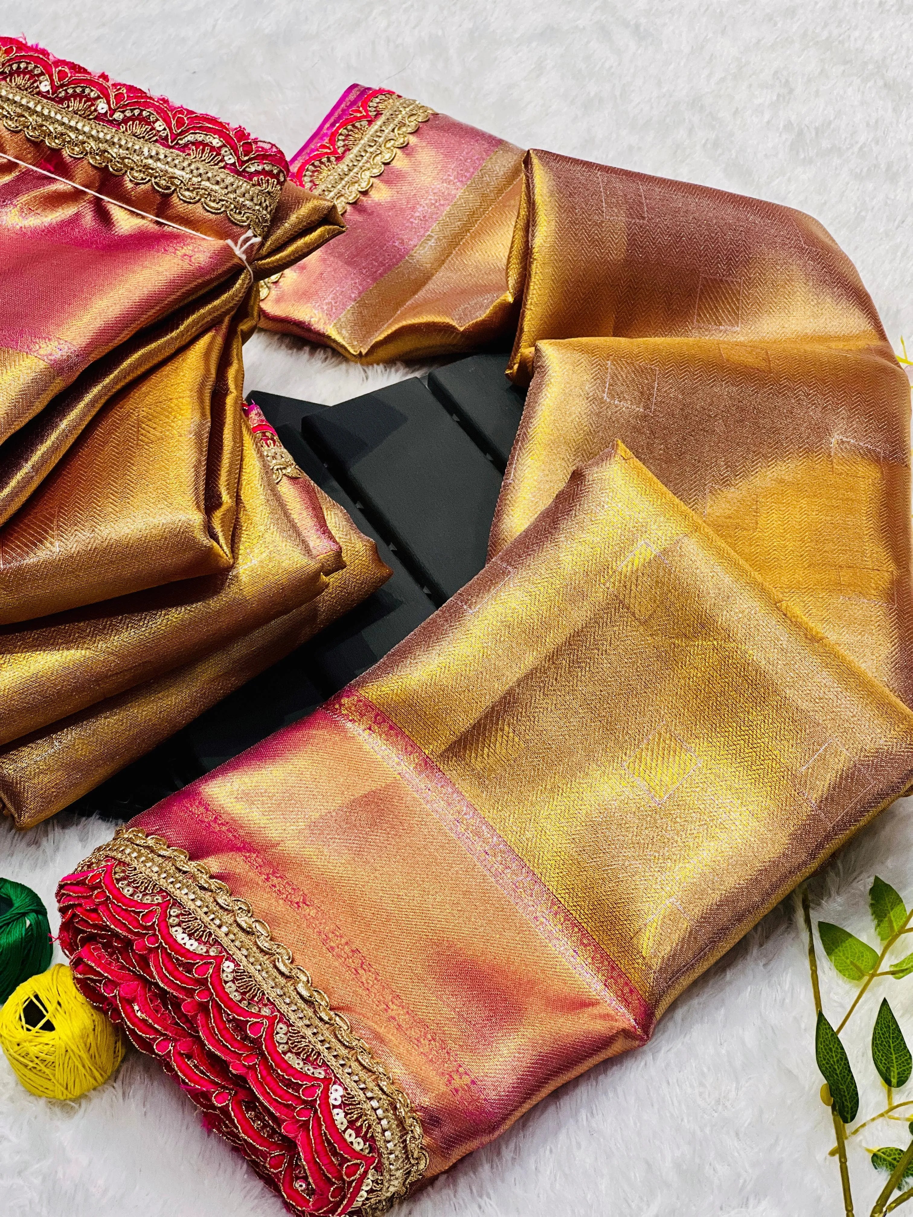 Tissue Silk Handloom Jyotika Inspired Designer Saree