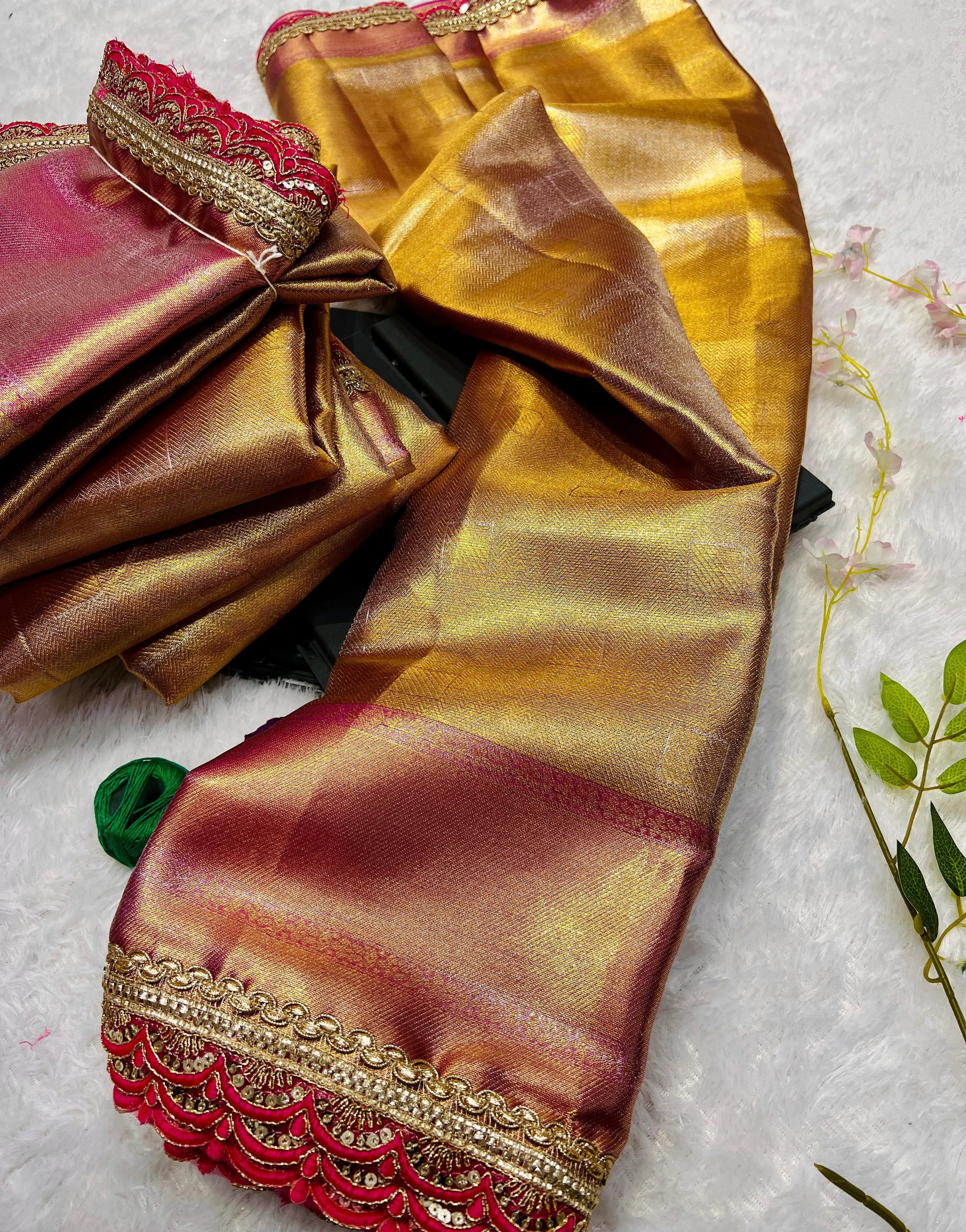 Tissue Silk Handloom Jyotika Inspired Designer Saree