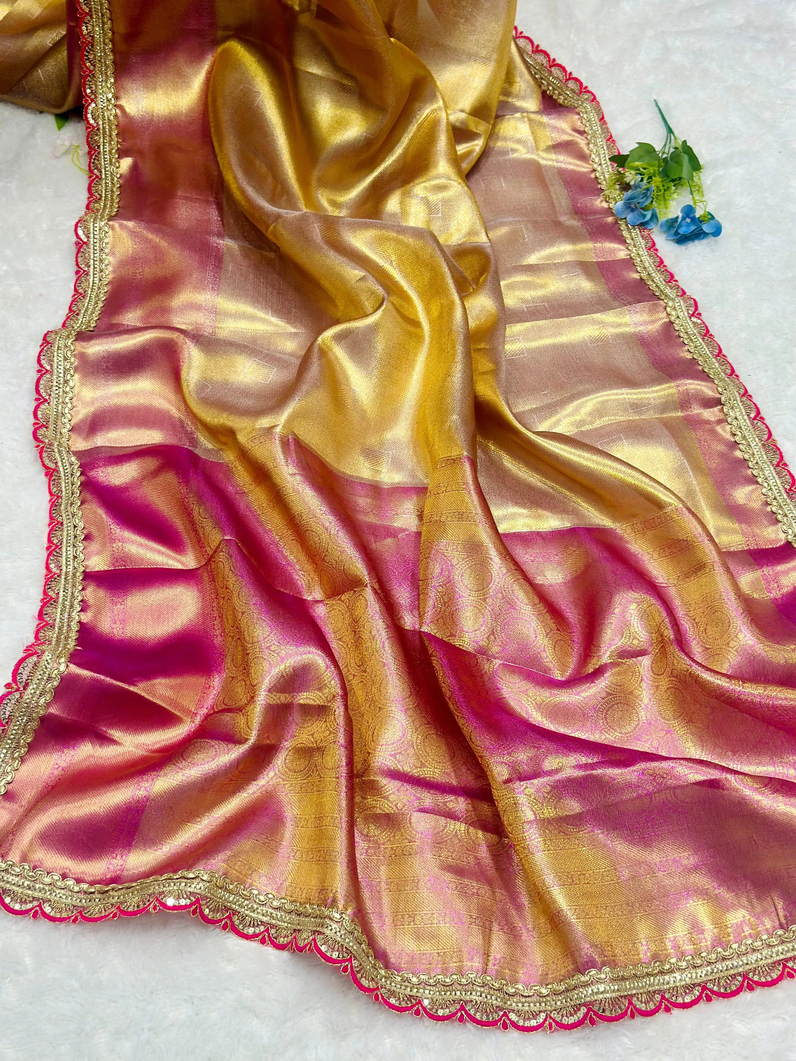Tissue Silk Handloom Jyotika Inspired Designer Saree