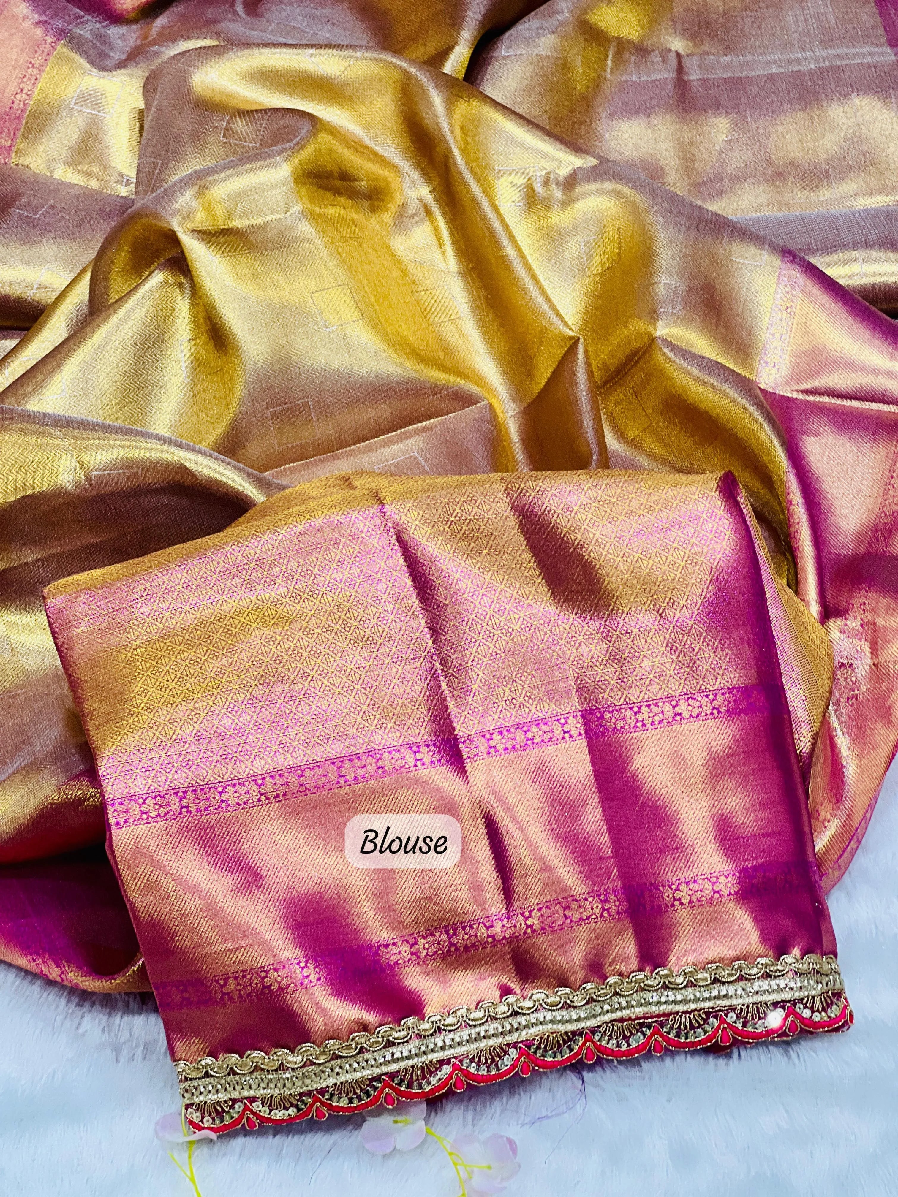 Tissue Silk Handloom Jyotika Inspired Designer Saree