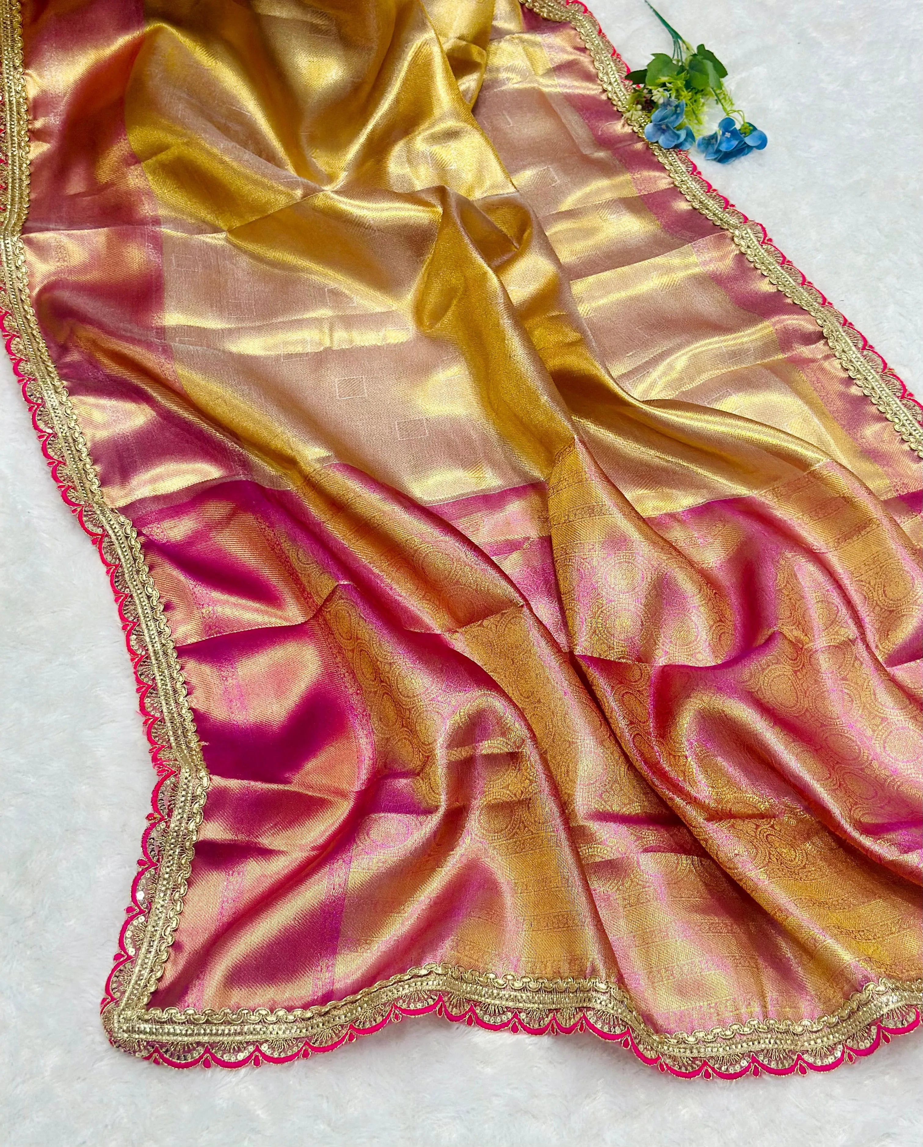 Tissue Silk Handloom Jyotika Inspired Designer Saree