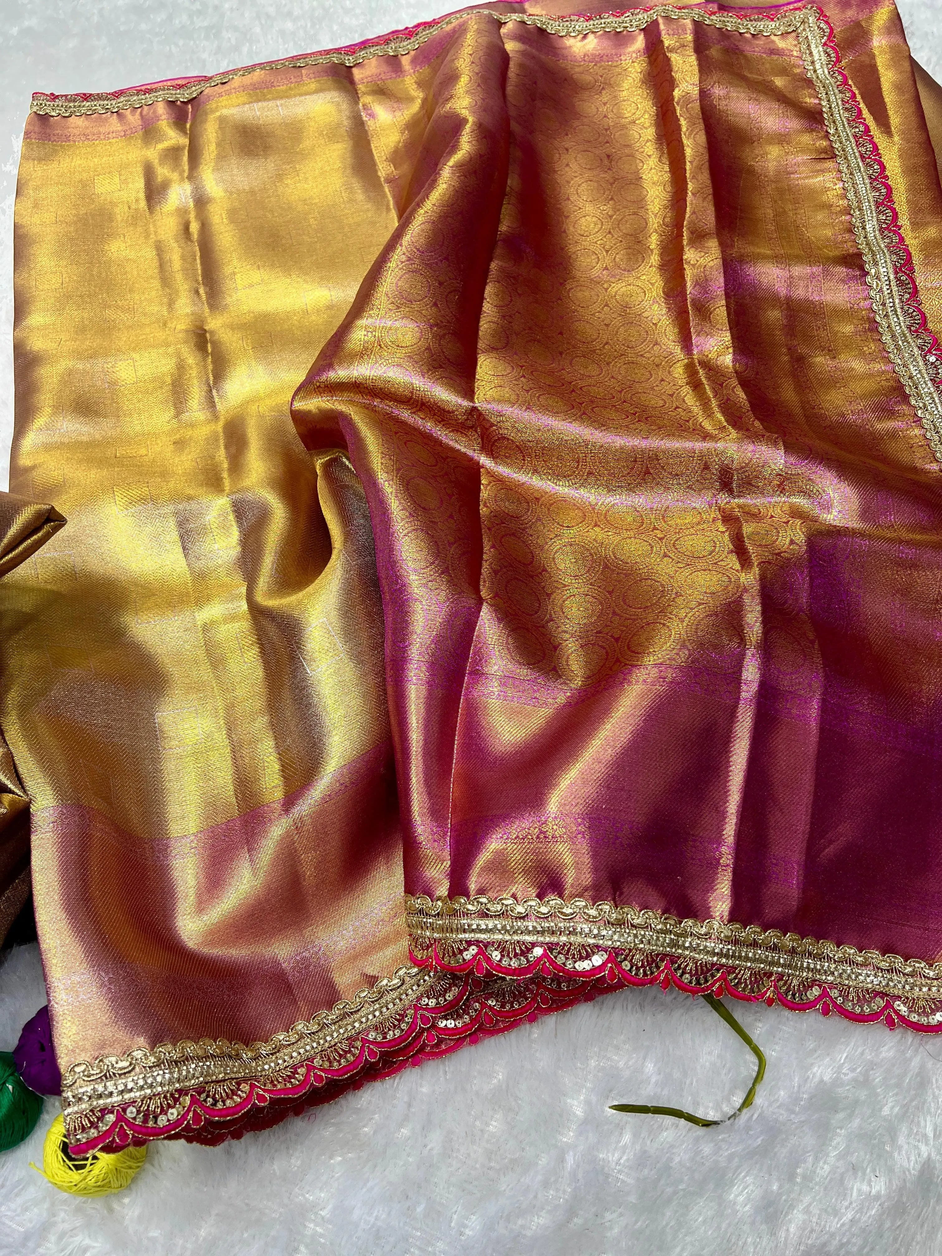Tissue Silk Handloom Jyotika Inspired Designer Saree