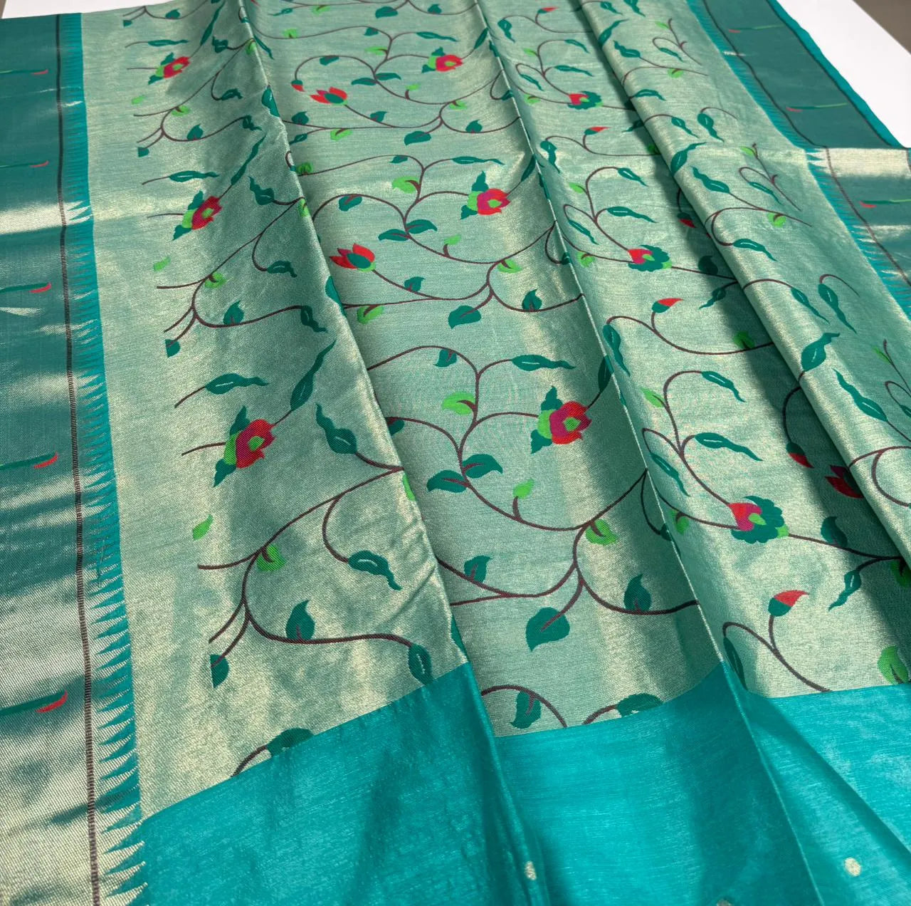 Soft Khadi Raw Silk Rich Paithani Saree