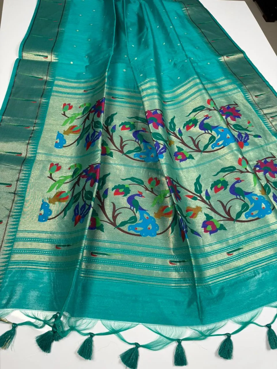 Soft Khadi Raw Silk Rich Paithani Saree