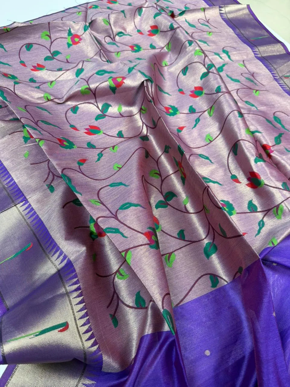 Soft Khadi Raw Silk Rich Paithani Saree