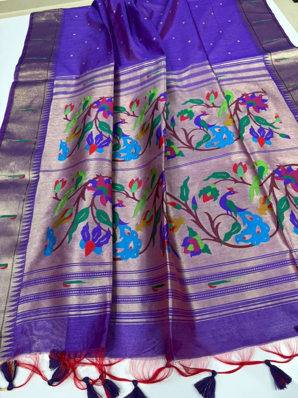 Soft Khadi Raw Silk Rich Paithani Saree