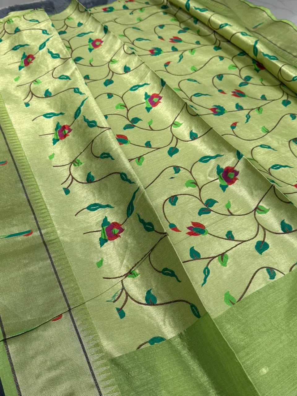 Soft Khadi Raw Silk Rich Paithani Saree
