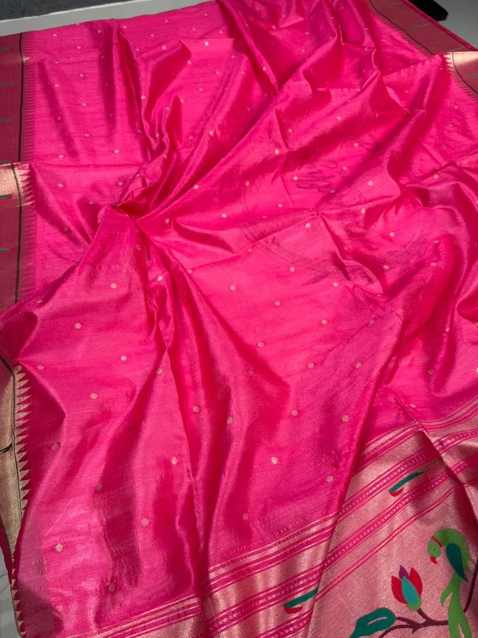 Soft Khadi Raw Silk Rich Paithani Saree