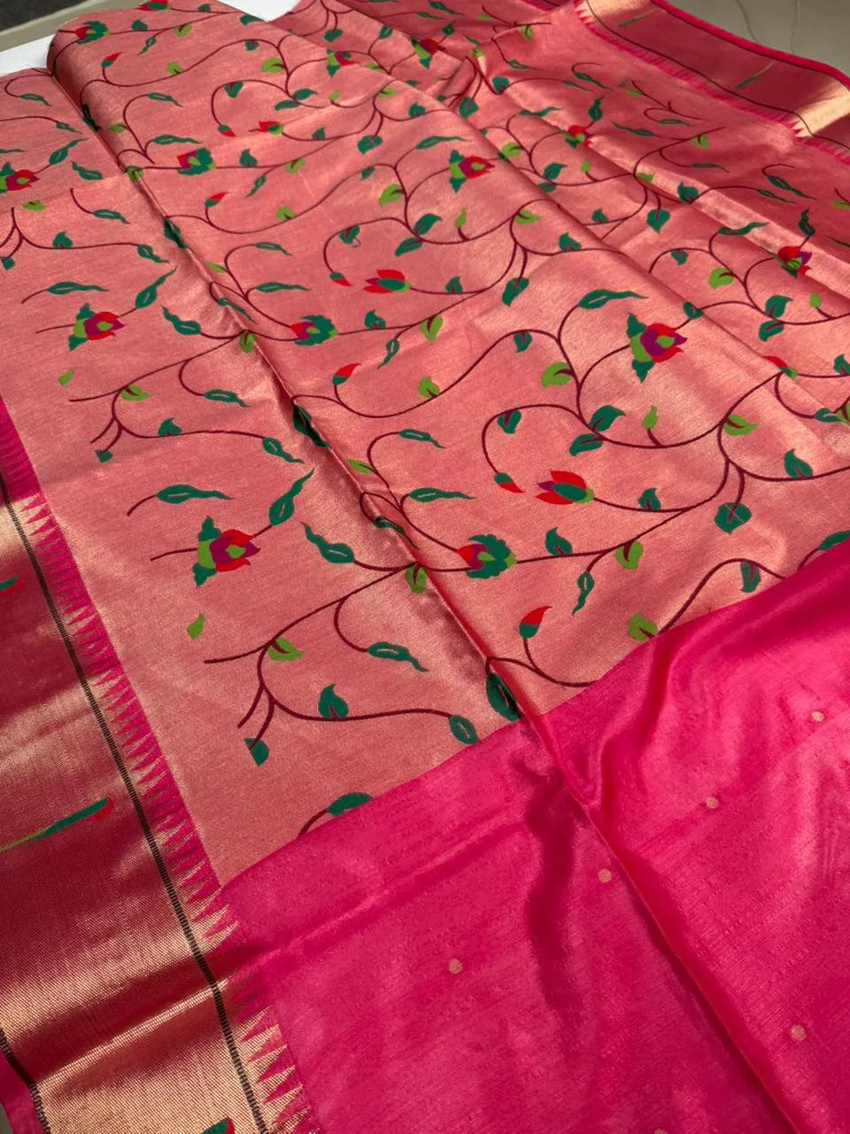 Soft Khadi Raw Silk Rich Paithani Saree