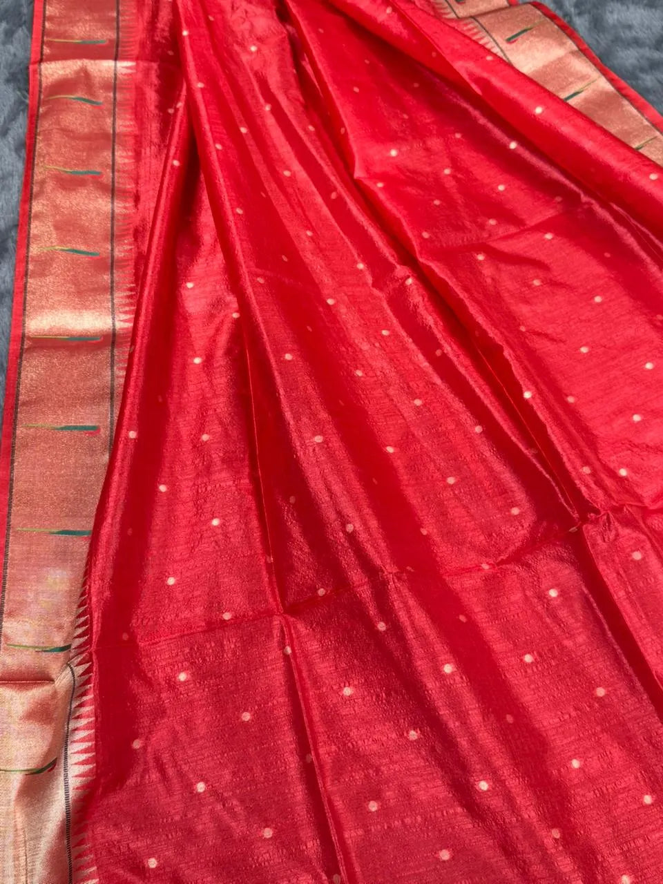 Soft Khadi Raw Silk Rich Paithani Saree