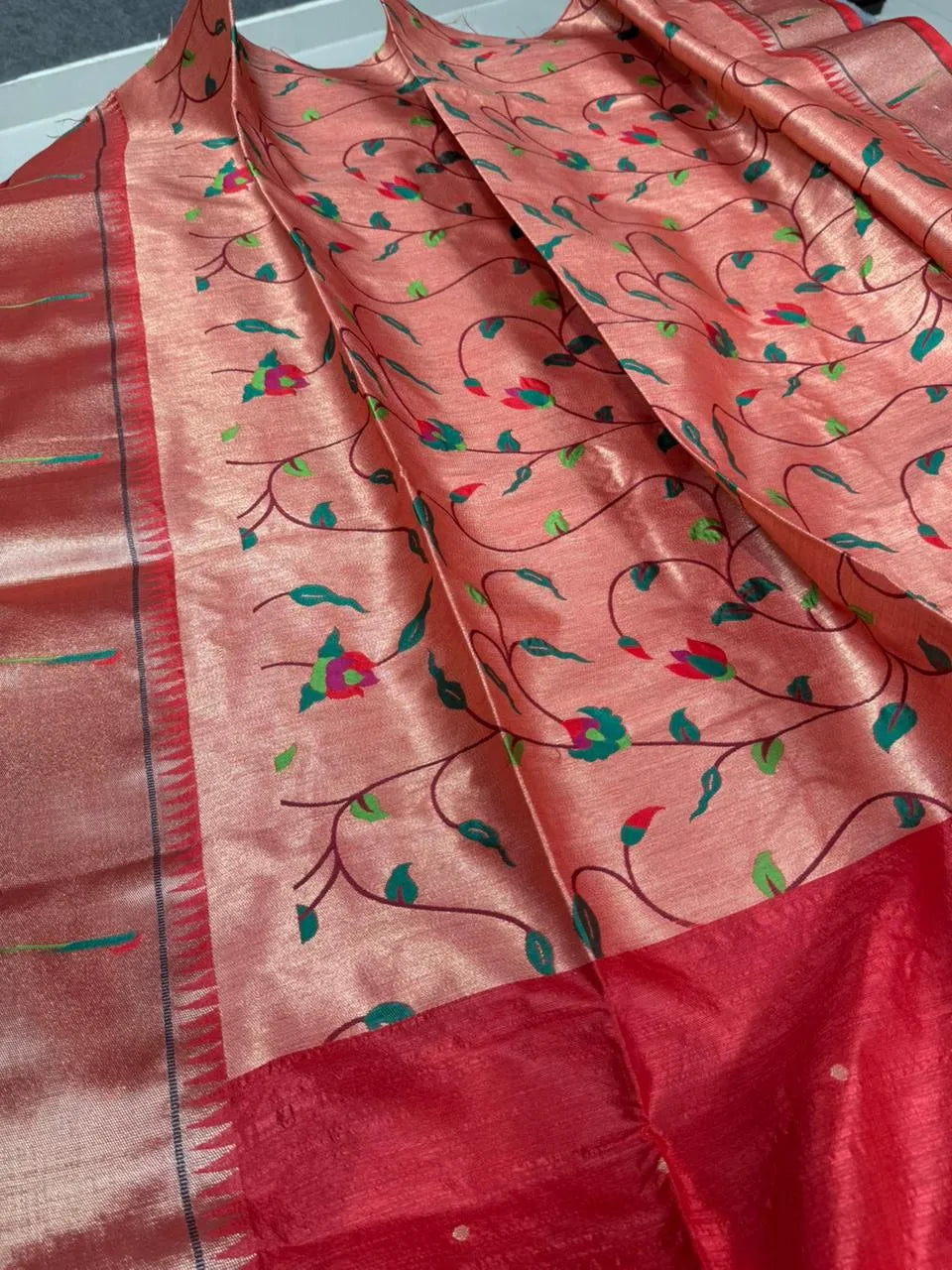 Soft Khadi Raw Silk Rich Paithani Saree