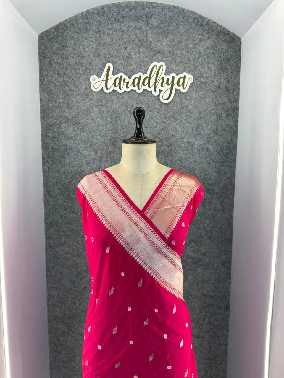 Viscose Raw Silk Bandhej Printed Paithani Saree