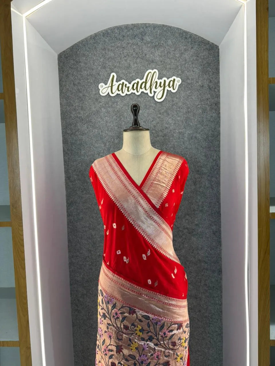 Viscose Raw Silk Bandhej Printed Paithani Saree