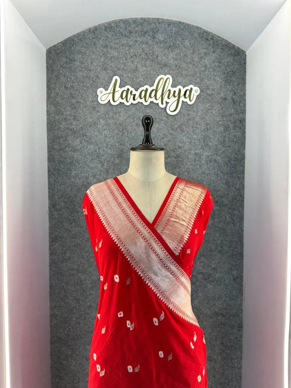 Viscose Raw Silk Bandhej Printed Paithani Saree