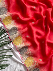 Pure Organza Red Spray Concept Saree
