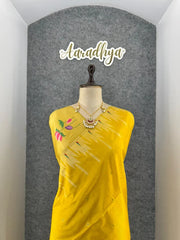 Soft Khadi Raw SIlk Lotus Pallu Paithani Saree