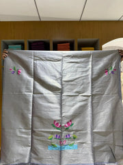 Soft Khadi Raw SIlk Lotus Pallu Paithani Saree