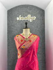 Phoolmala Paithani Soft Khadi Raw Silk Saree