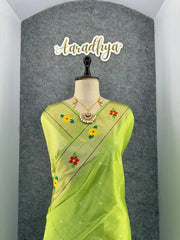 Phoolmala Paithani Soft Khadi Raw Silk Saree