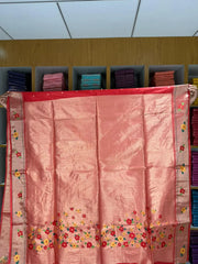 Phoolmala Paithani Soft Khadi Raw Silk Saree