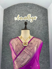 Soft Raw Silk Peacock Paithani Saree
