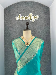 Soft Raw Silk Peacock Paithani Saree