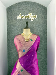 Soft Khadi Raw SIlk Mandap Paithani Saree