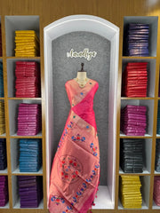 Soft Khadi Raw SIlk Mandap Paithani Saree