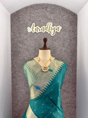 Soft Khadi Raw SIlk Mandap Paithani Saree