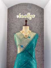 Soft Khadi Raw SIlk Mandap Paithani Saree