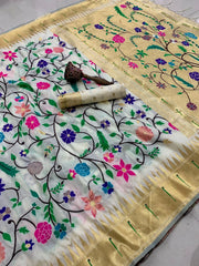 Janhvi Kapoor–Inspired Kanchivaram Paithani Silk Saree