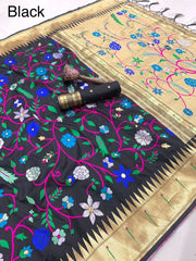 Janhvi Kapoor–Inspired Kanchivaram Paithani Silk Saree