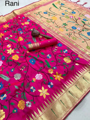 Janhvi Kapoor–Inspired Kanchivaram Paithani Silk Saree