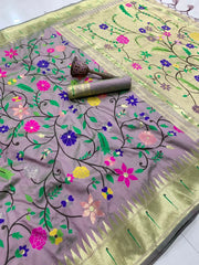 Janhvi Kapoor–Inspired Kanchivaram Paithani Silk Saree