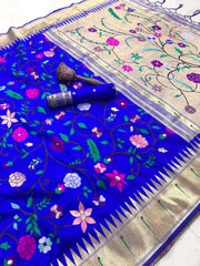 Janhvi Kapoor–Inspired Kanchivaram Paithani Silk Saree