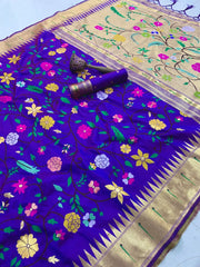 Janhvi Kapoor–Inspired Kanchivaram Paithani Silk Saree