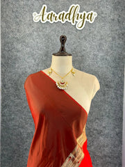 Maharashtrian 3D Pichwai Soft Silk Paithani Saree