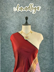 Maharashtrian 3D Pichwai Soft Silk Paithani Saree