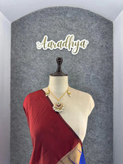 Maharashtrian 3D Pichwai Soft Silk Paithani Saree