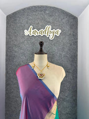 Maharashtrian 3D Pichwai Soft Silk Paithani Saree