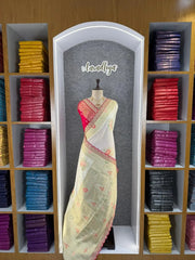 Dolla Silk Embroidery Work Lace Banarasi Saree
