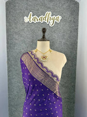 Bridal Wedding Khadi Georgette Sabyasachi Scallop Saree