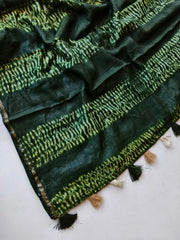 Pure Cotton Hand Dyed Bandhej Sibori Saree