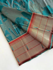 Maharashtrian 3D Pichwai Soft Silk Paithani Saree