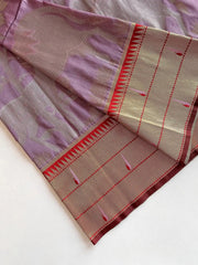 Maharashtrian 3D Pichwai Soft Silk Paithani Saree