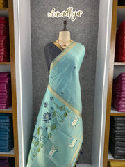 Premium Soft Muga Cotton Pichwai Saree