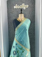 Premium Soft Muga Cotton Pichwai Saree