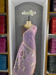 Premium Soft Muga Cotton Pichwai Saree