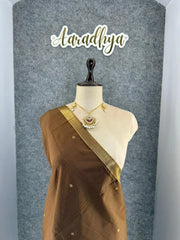 Premium Soft Muga Cotton Pichwai Saree