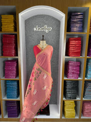 Premium Soft Muga Cotton Pichwai Saree